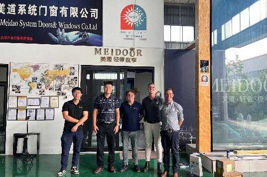 Australian Clients Visit Meidoor Factory  (1)
